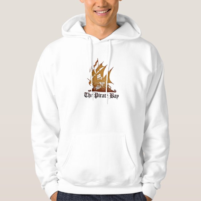 The Pirate Bay Hoodie (white) (Front)