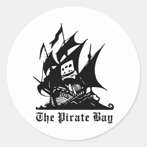 The Pirate Bay Logo Classic Round Sticker