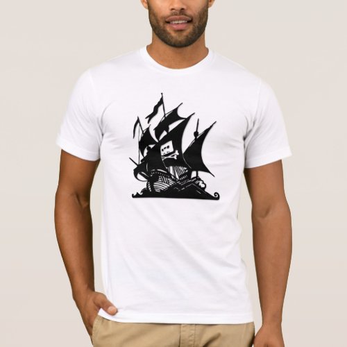The Pirate Bay Logo Ship T_Shirt