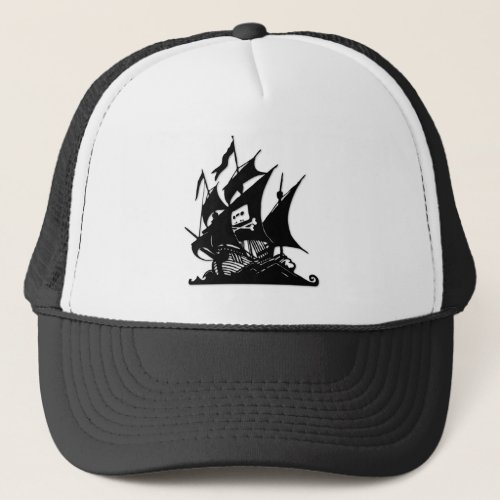 The Pirate Bay Logo Ship Trucker Hat