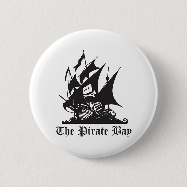 The Pirate Bay Pinback Button (Front)