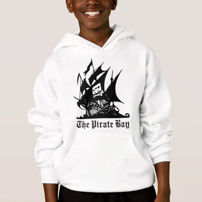 the pirate bay pirate ship logo hoodie (Front)