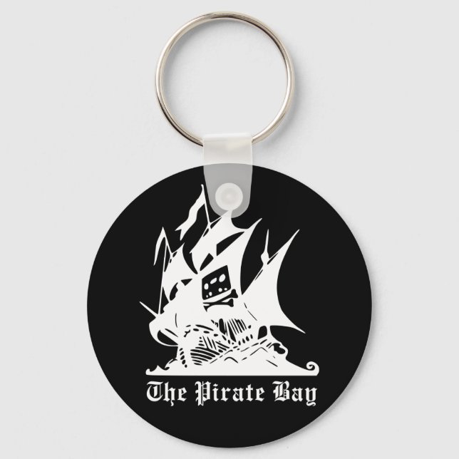 the pirate bay pirate ship logo keychain (Front)