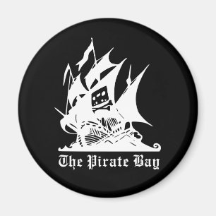 the pirate bay pirate ship logo magnet