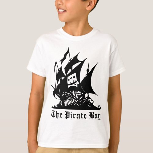 the pirate bay pirate ship logo T_Shirt