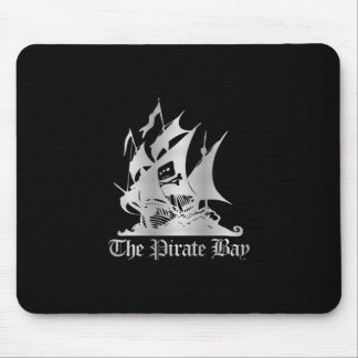 The Pirate Bay Silver Logo Mouse Pad