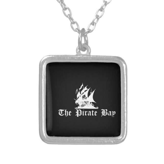 The Pirate Bay Silver Plated Necklace (Front)