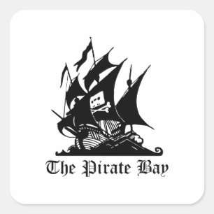 The Pirate Bay Square Sticker