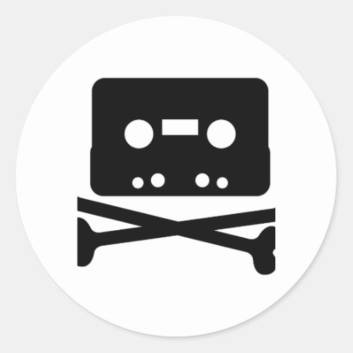 The Pirate Bay Tape Logo Classic Round Sticker