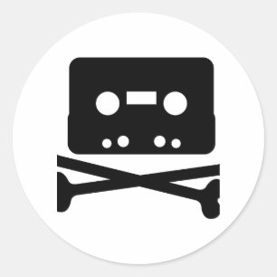 The Pirate Bay Tape Logo Classic Round Sticker