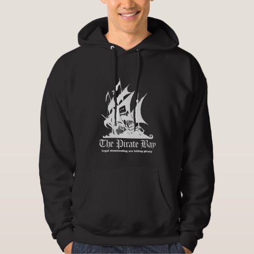 The Pirate Bay White Logo Hoodie