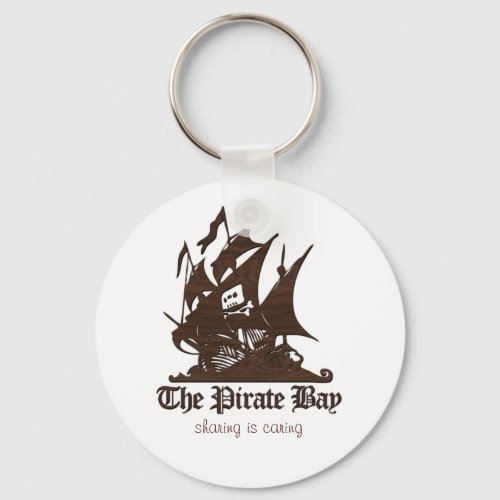 The Pirate Bay _ Wood Texture Keychain