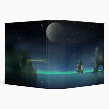 The Pirate Cove 3 Ring Binder by packratgraphics at Zazzle