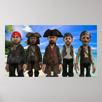 The Pirate Crew = Small Poster