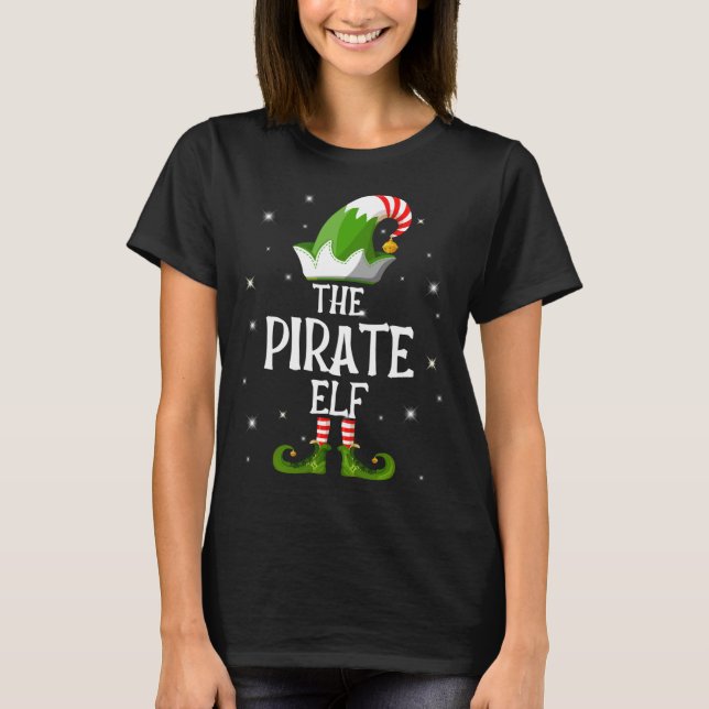 The Pirate Elf Family Matching Christmas T-Shirt (Front)