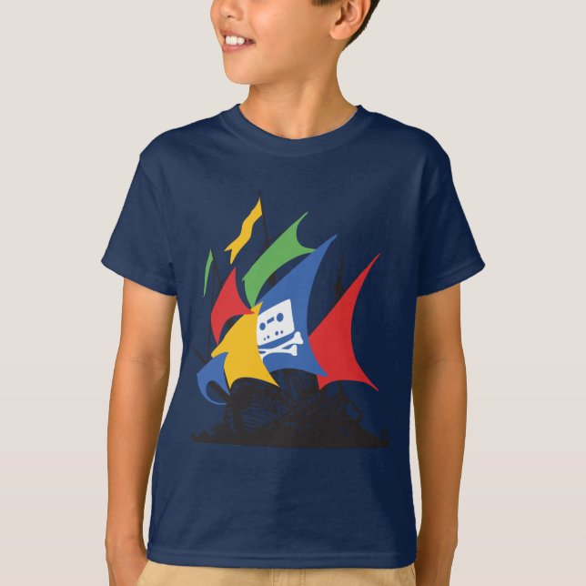 The Pirate Google Kid's T-Shirt (Front)