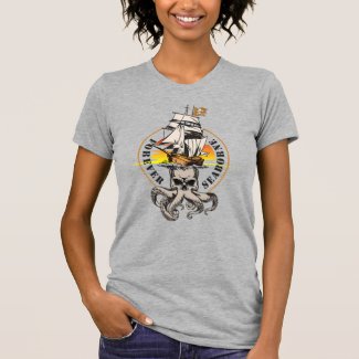 The Pirate of Seaborne (BLK Text) | Women Slim Fit