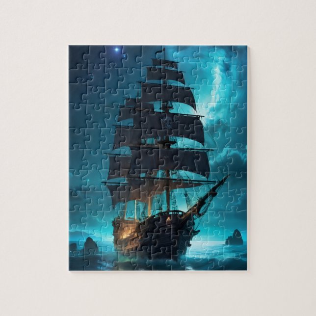 The pirate ship jigsaw puzzle (Vertical)