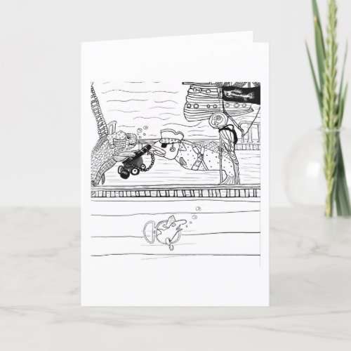 The Pirate ️ Ship   Thank You Card