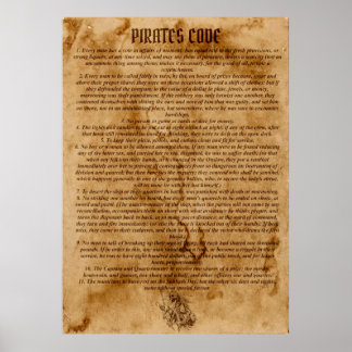 The Pirates Code Poster