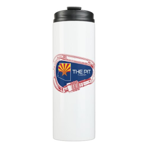 The Pit Flagstaff Arizona Climbing Carabiner Thermal Tumbler