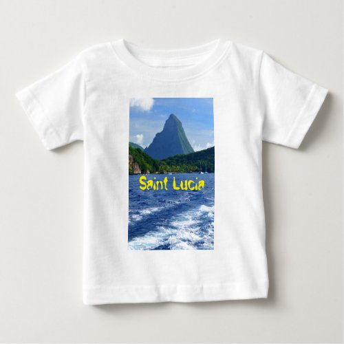 The Pitons in Saint Lucia Baby T_Shirt
