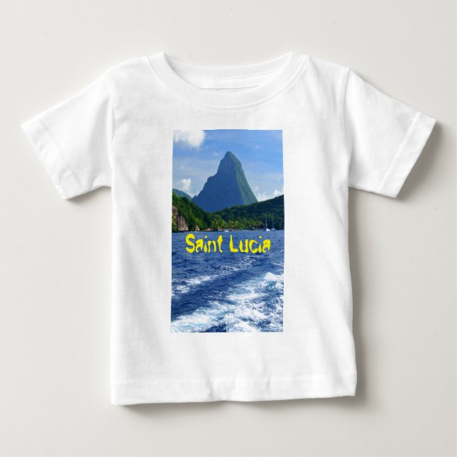The Pitons in Saint Lucia Baby T-Shirt (Front)