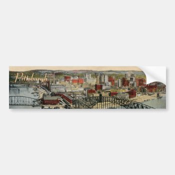 The Pittsburgh Point 1931 Bumper Sticker by vintageamerican at Zazzle