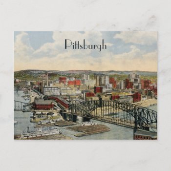 The Pittsburgh Point 1931 Postcard by vintageamerican at Zazzle