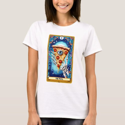 The Pizza Funny Tarot Card T-Shirt