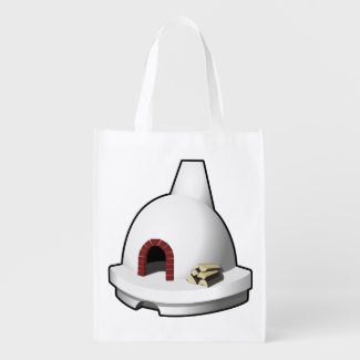 The Pizza Oven T-Shirt Grocery Bag