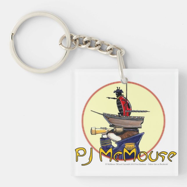 The PJ McMouse Keychain! Keychain (Front)