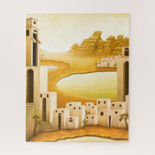 "The Place" - Middle East / Orient Desert Painting Jigsaw Puzzle