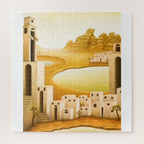 The Place _ Middle East  Orient Desert Painting Jigsaw Puzzle