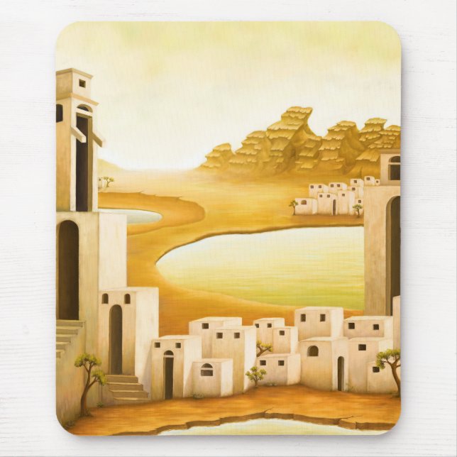 "The Place" - Middle East / Orient Desert Painting Mouse Pad (Front)