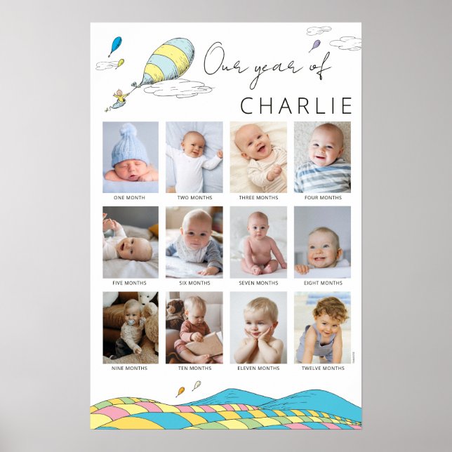 The Places You'll Go! | Baby's 1st Year Collage Poster (Front)