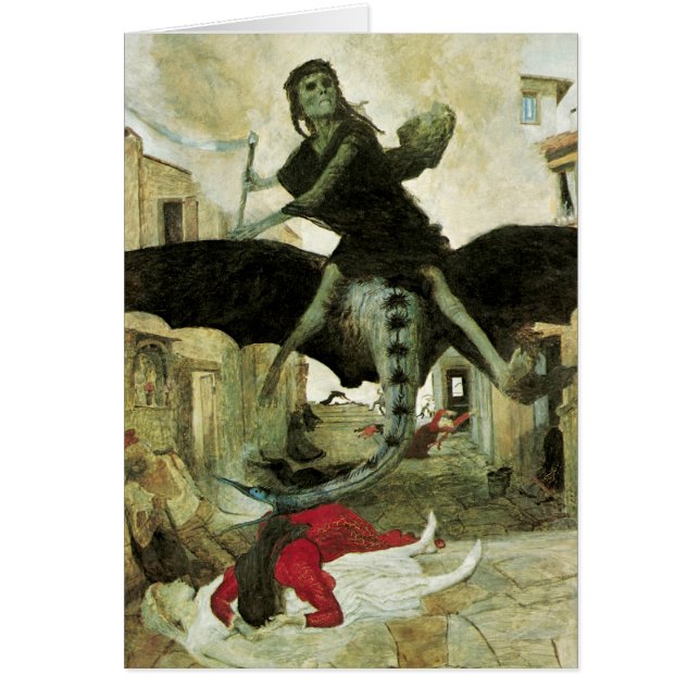 The Plague by Arnold Bocklin, Vintage Symbolism (Front)