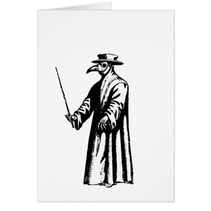 The Plague Doctor. Greeting Cards