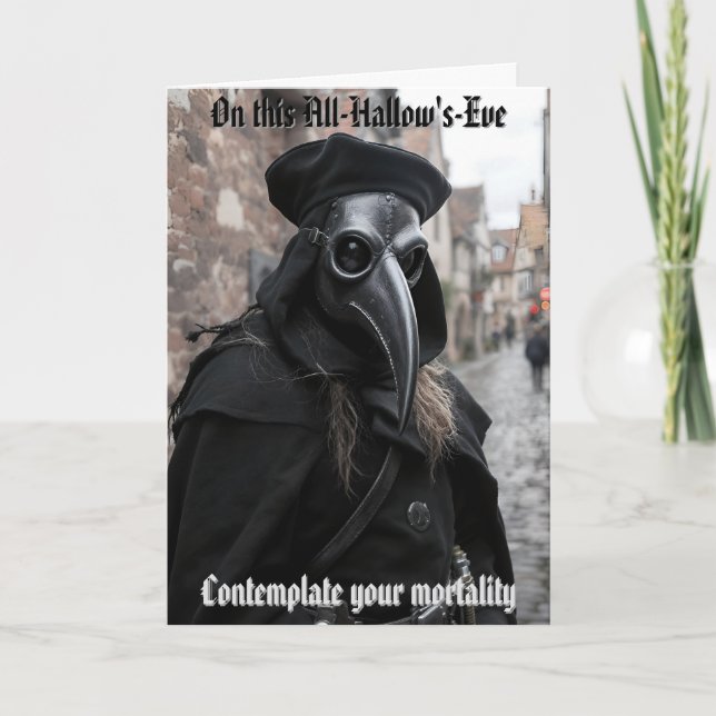 The Plague Doctor Halloween Card (Front)