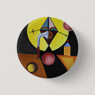 The Plague Doctor - Oil Painting Button