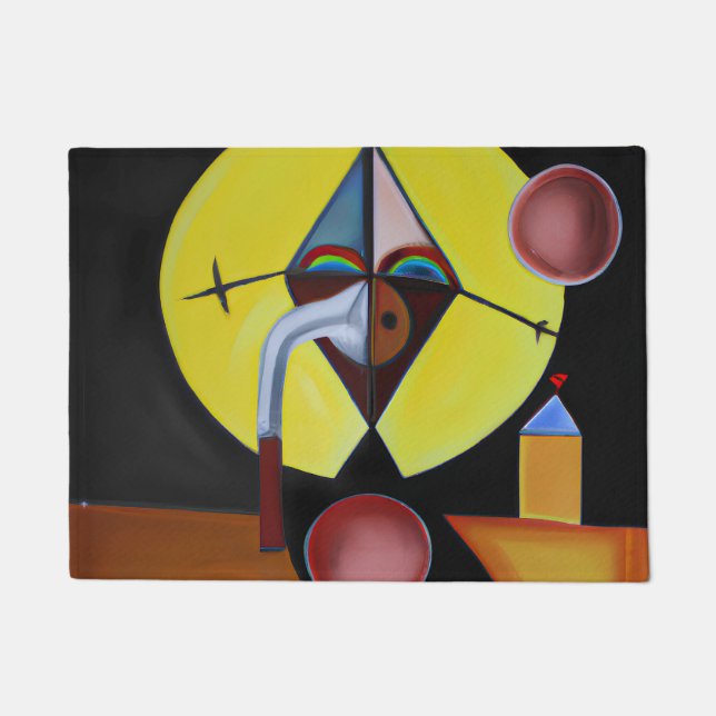 The Plague Doctor - Oil Painting Doormat (Front)