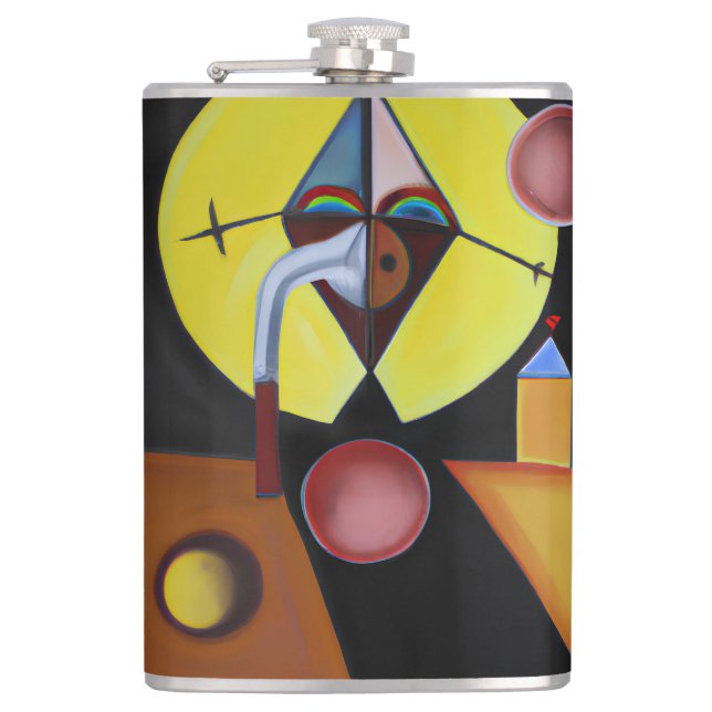The Plague Doctor - Oil Painting Flask (Front)