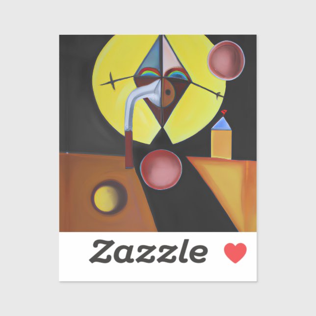 The Plague Doctor - Oil Painting Sticker (Sheet)