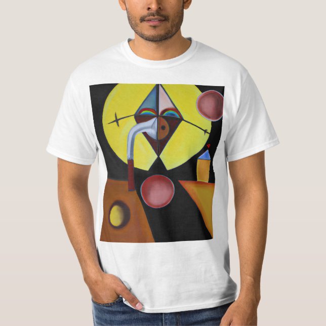 The Plague Doctor - Oil Painting T-Shirt (Front)