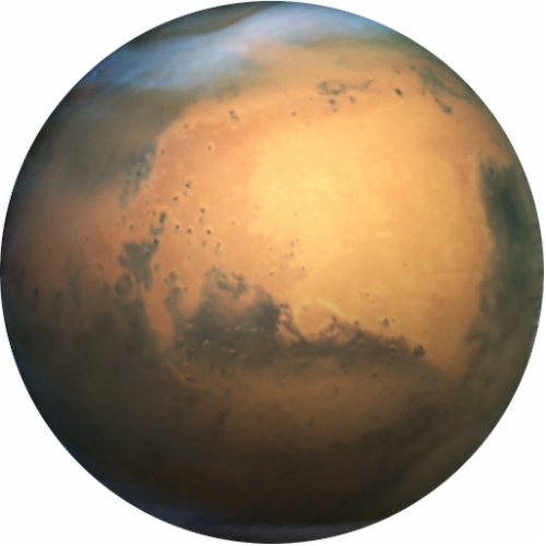 The Planet Mars _ 3D Effect Statuette