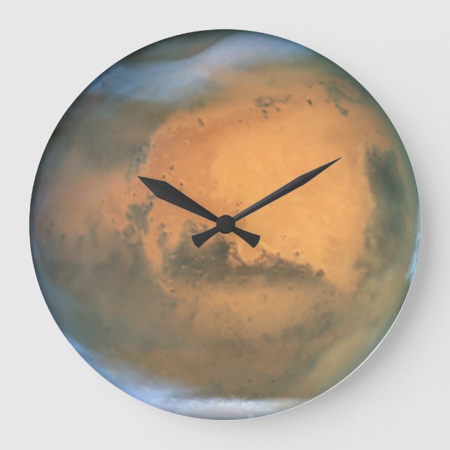 The Planet Mars Large Clock (Front)