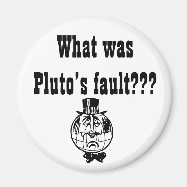 The Planet Pluto Magnet (Front)