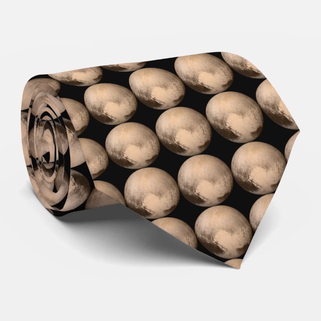 The Planet Pluto Neck Tie (Rolled)