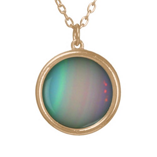 The Planet Uranus Gold Plated Necklace