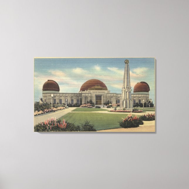 The Planetarium at Griffith Park Canvas Print (Front)